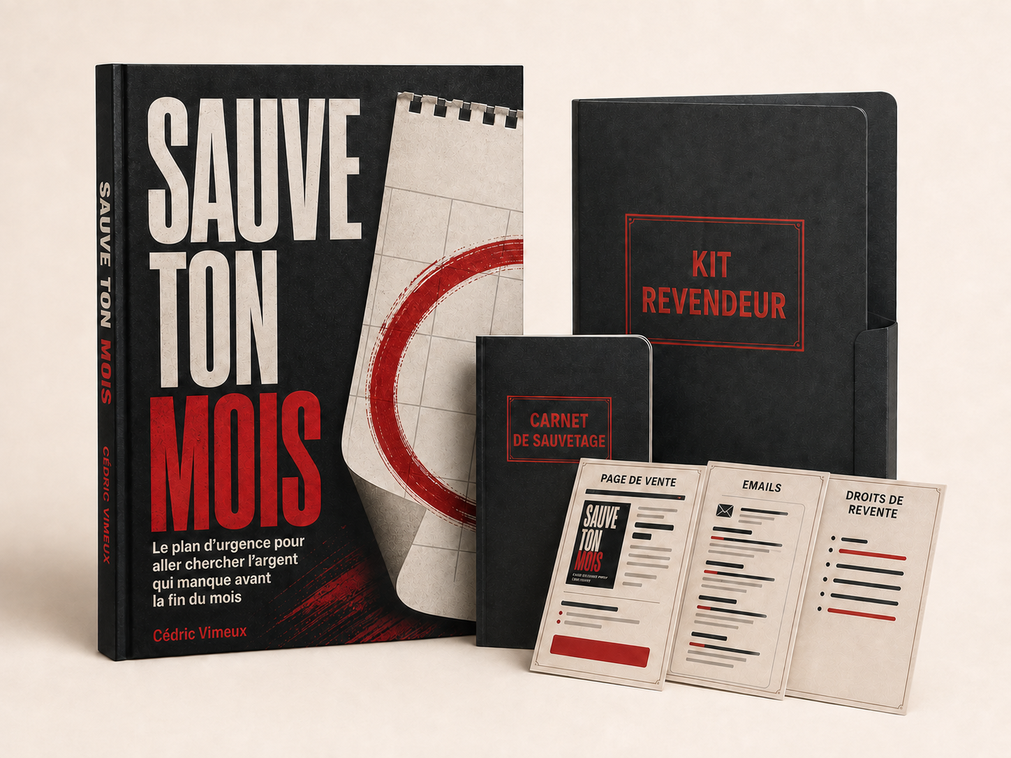 Sauve ton mois, de Cédric Vimeux : représentation du guide numérique et de ses documents revendeur