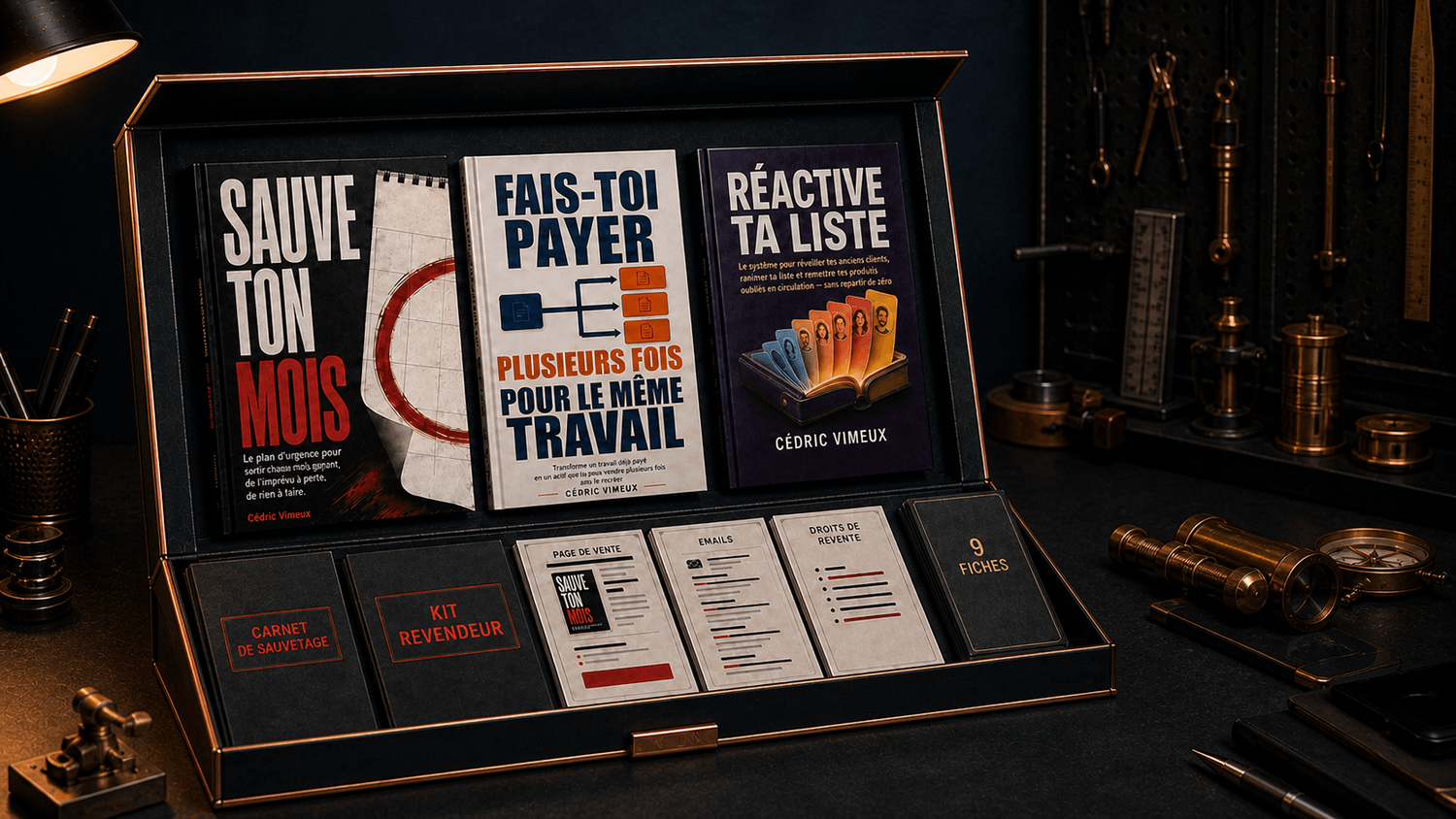 Coffret numérique de trois guides de "PACK SANS REPARTIR DE ZÉRO"