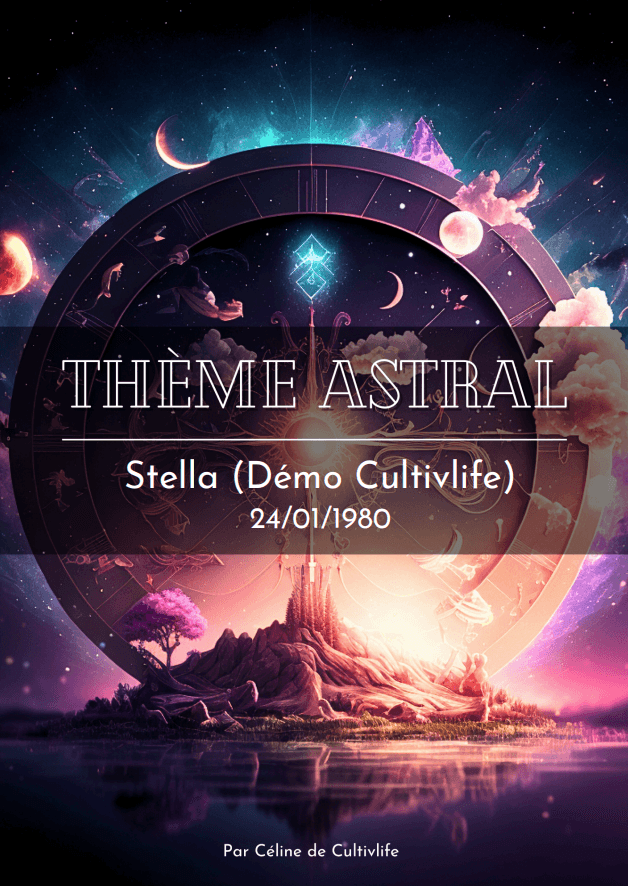 Thème Astral Format PDF complet avec explication détaillée