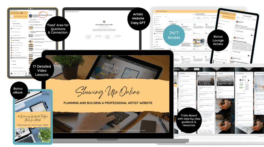 artist website online course