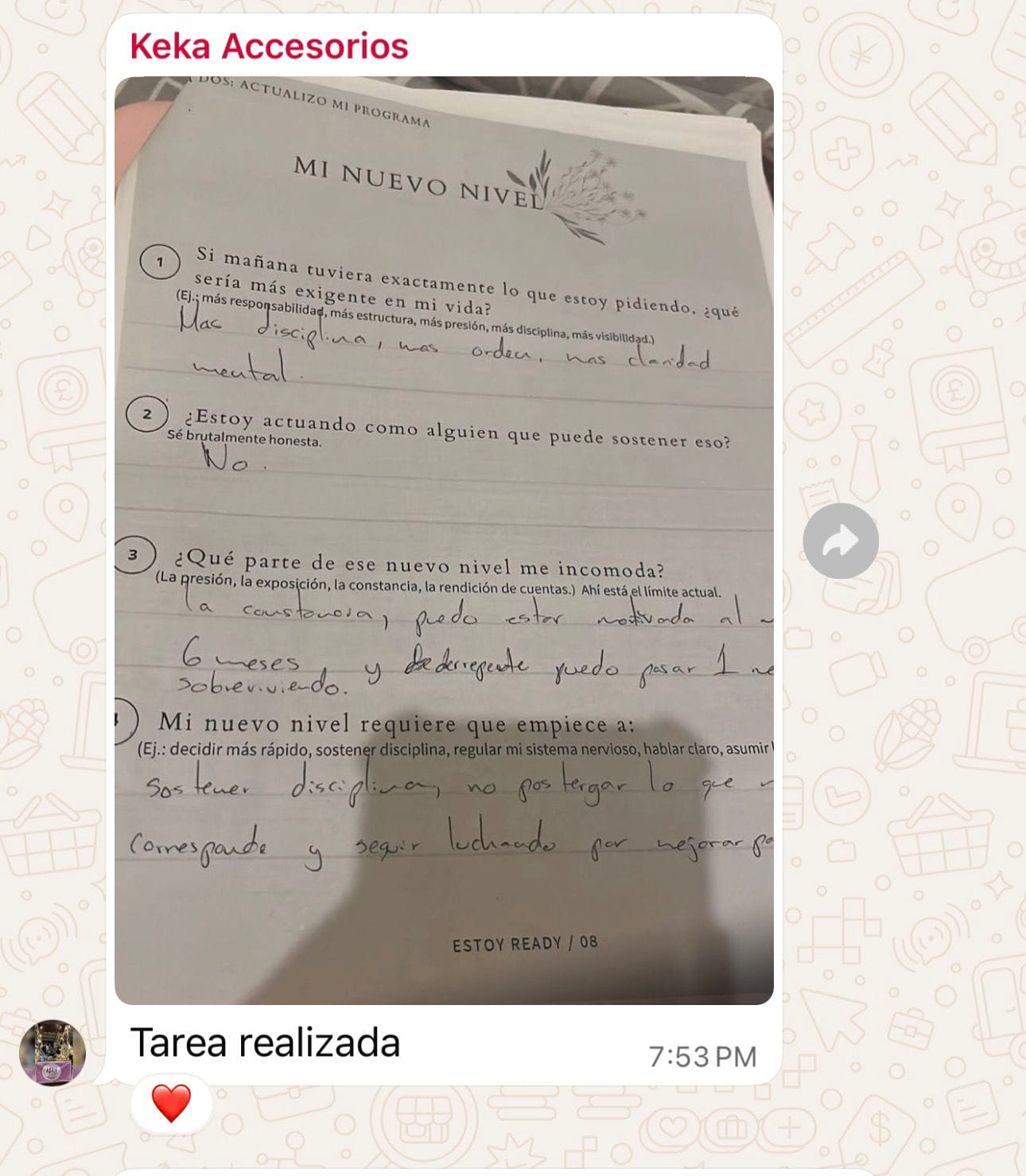 Testimonio real de una participante del reto