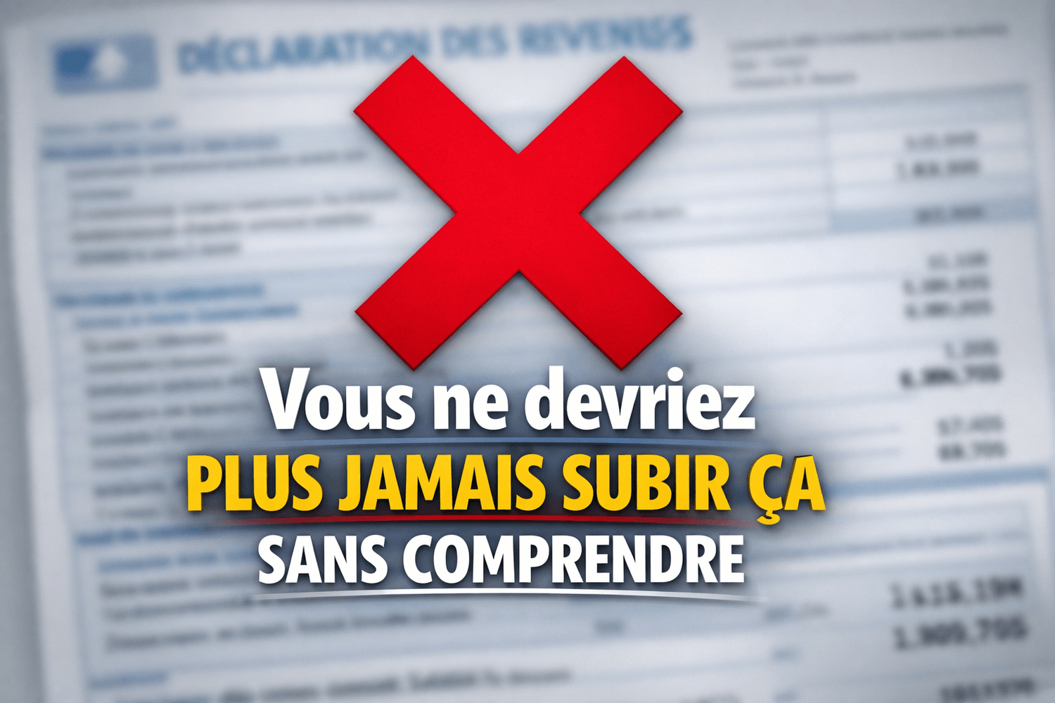 Vous ne devriez jamais subir ça sans comprendre