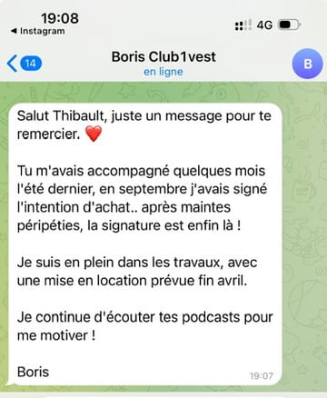 Boris, signature et mise en location