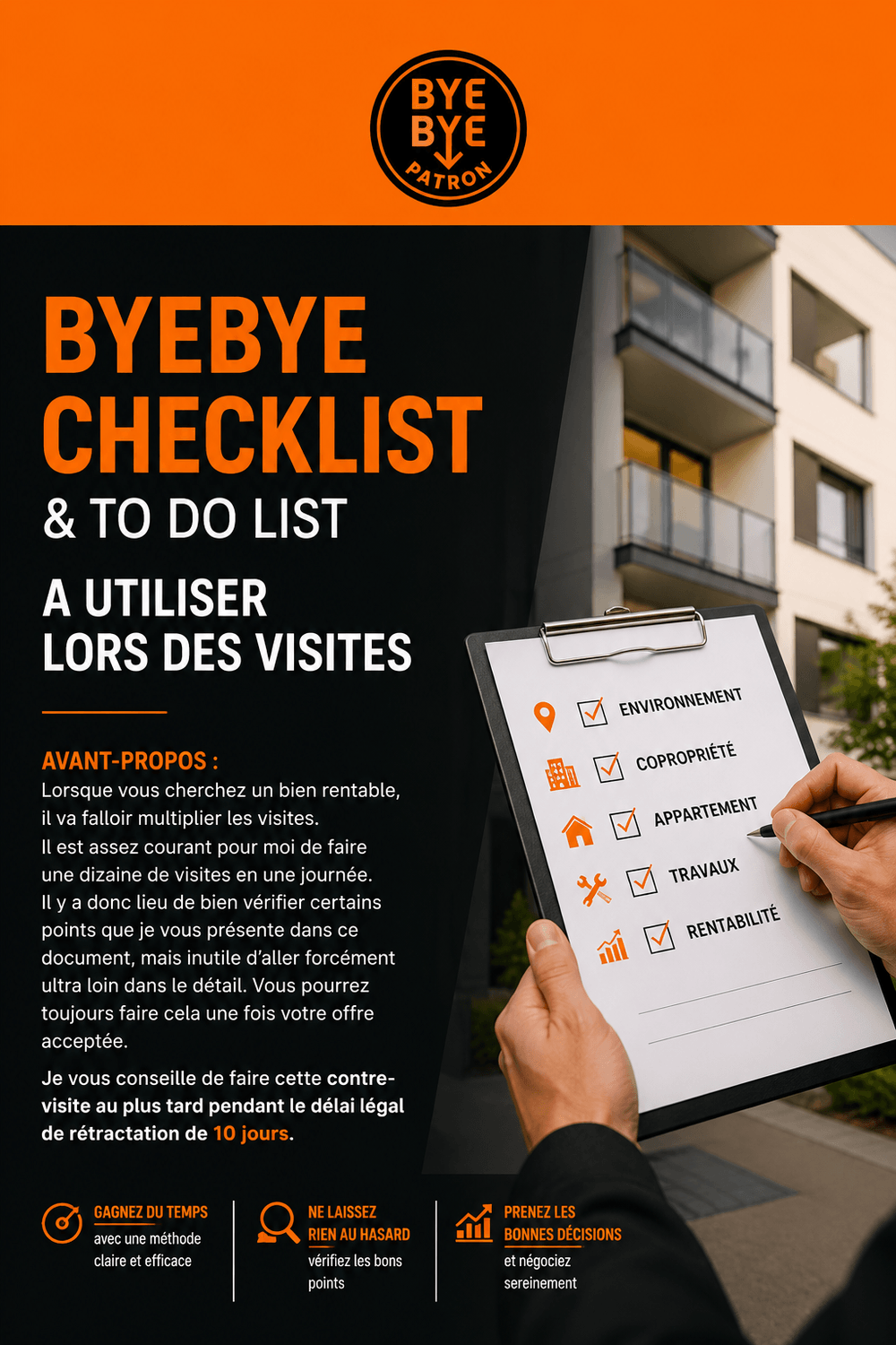 La Byebye Checklist sur smartphone