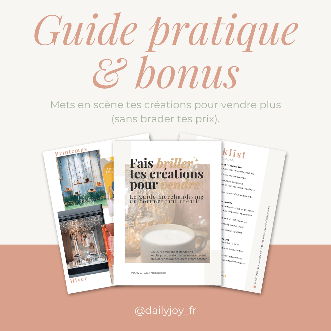 Visuel du guide Fais briller tes créations pour vendre