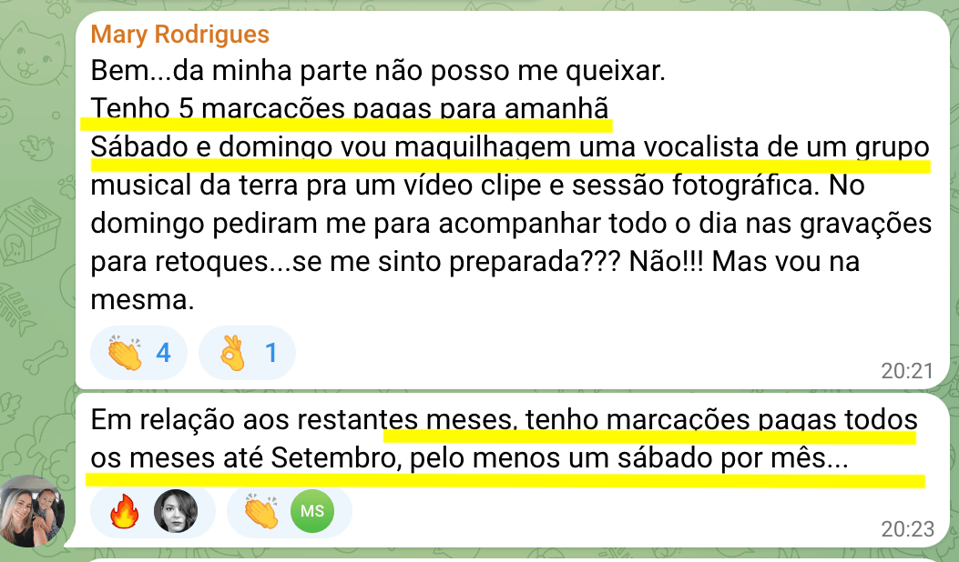 Testemunho de aluna