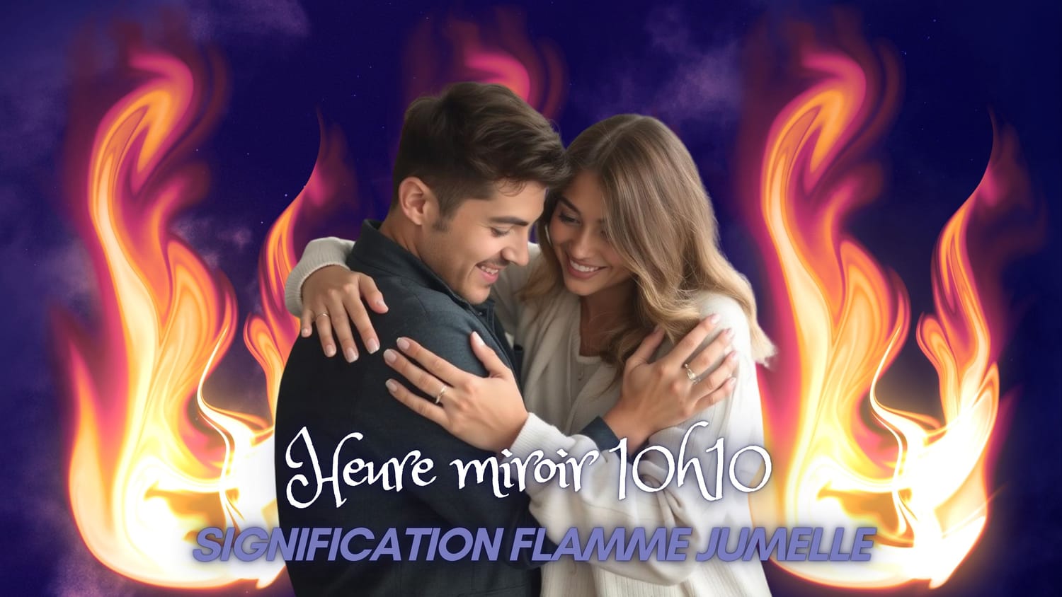 Heure miroir 10h10 signification flamme jumelle
