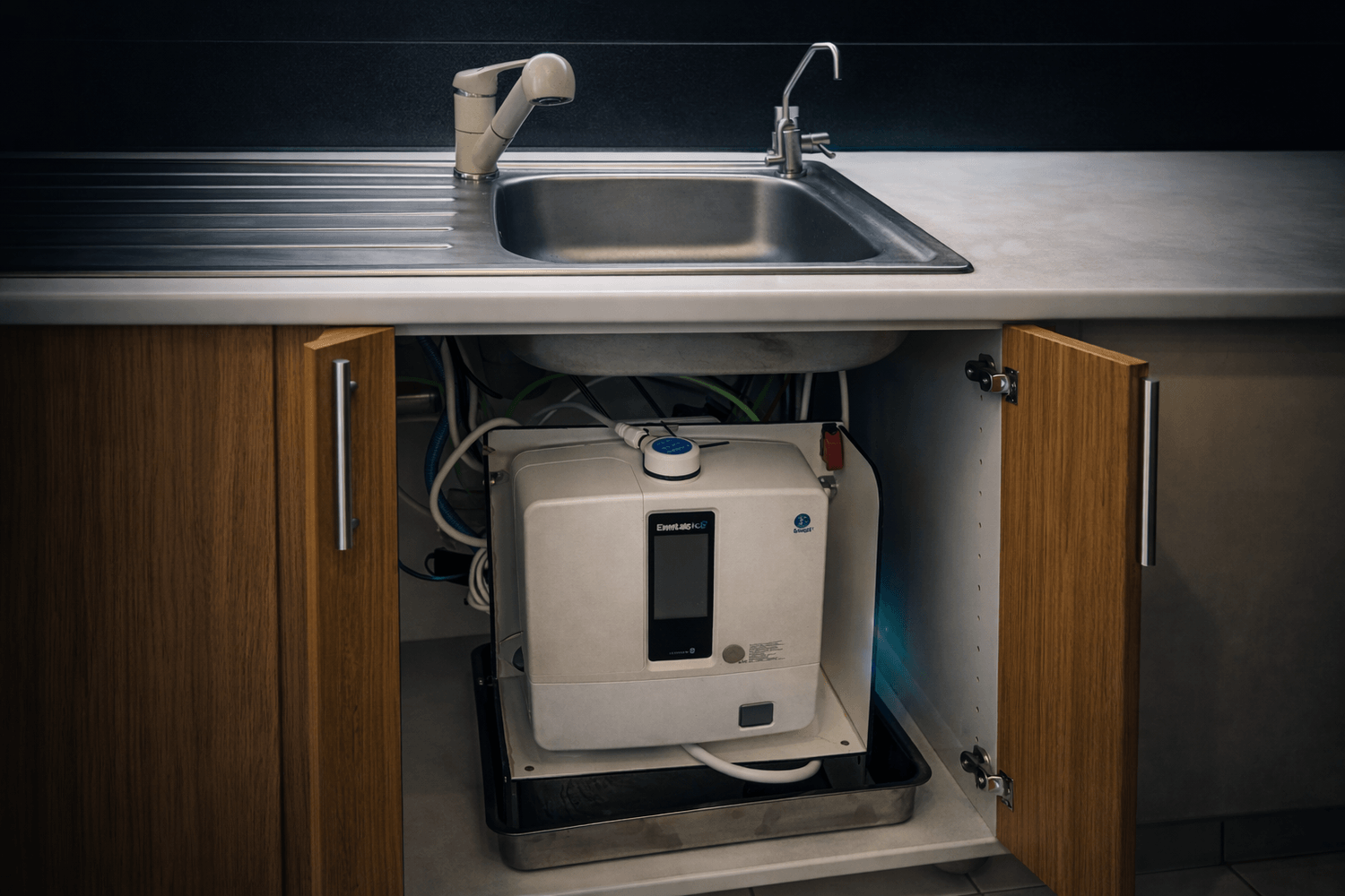 Kan'Cache After - Évier après installation