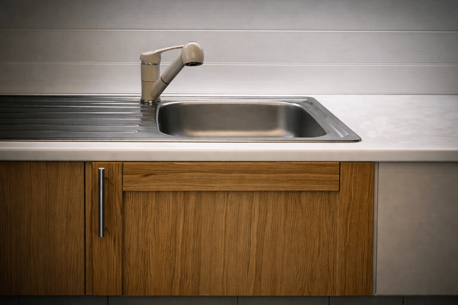 Kan'Cache Before - Évier avant installation