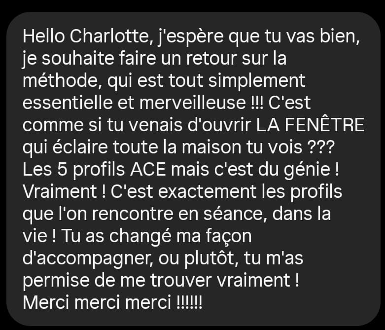 Retour sur la Méthode ACE