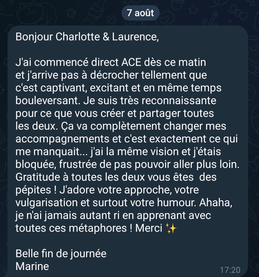 Retour sur la Méthode ACE