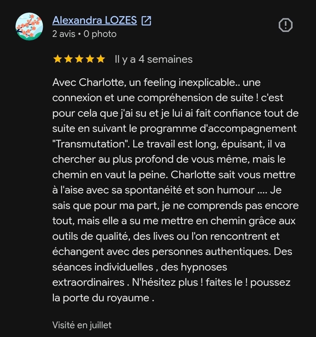 Retour WhatsApp d'une personne accompagnée