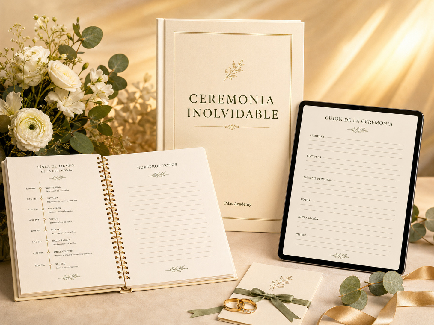Mockup de Ceremonia Inolvidable