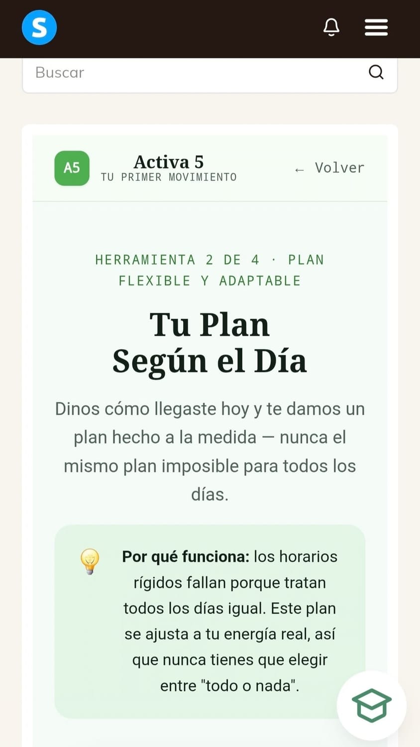 Tu Plan Según el Día: plan flexible hecho a la medida