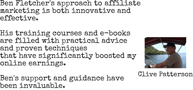 Feedback from Clive P.