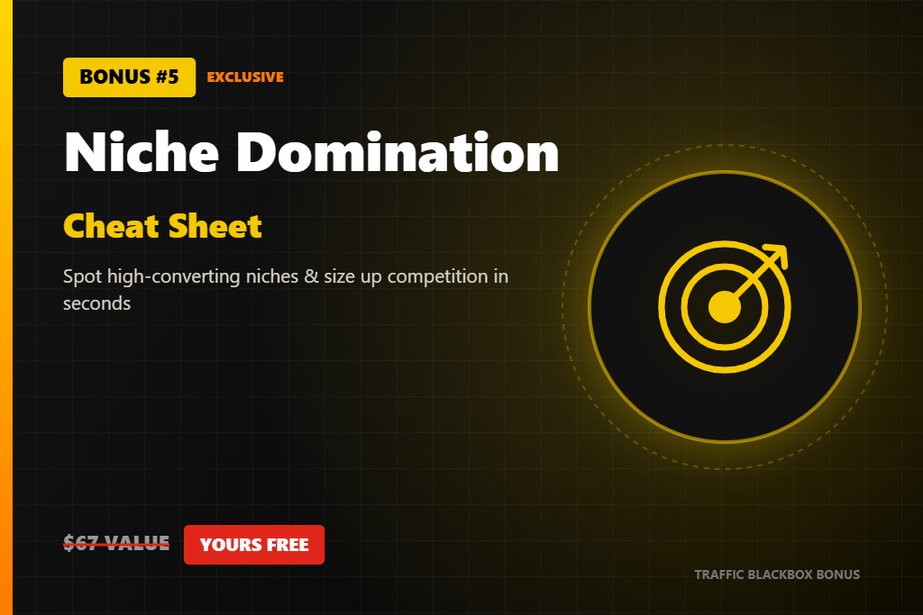 niche research cheat sheet target