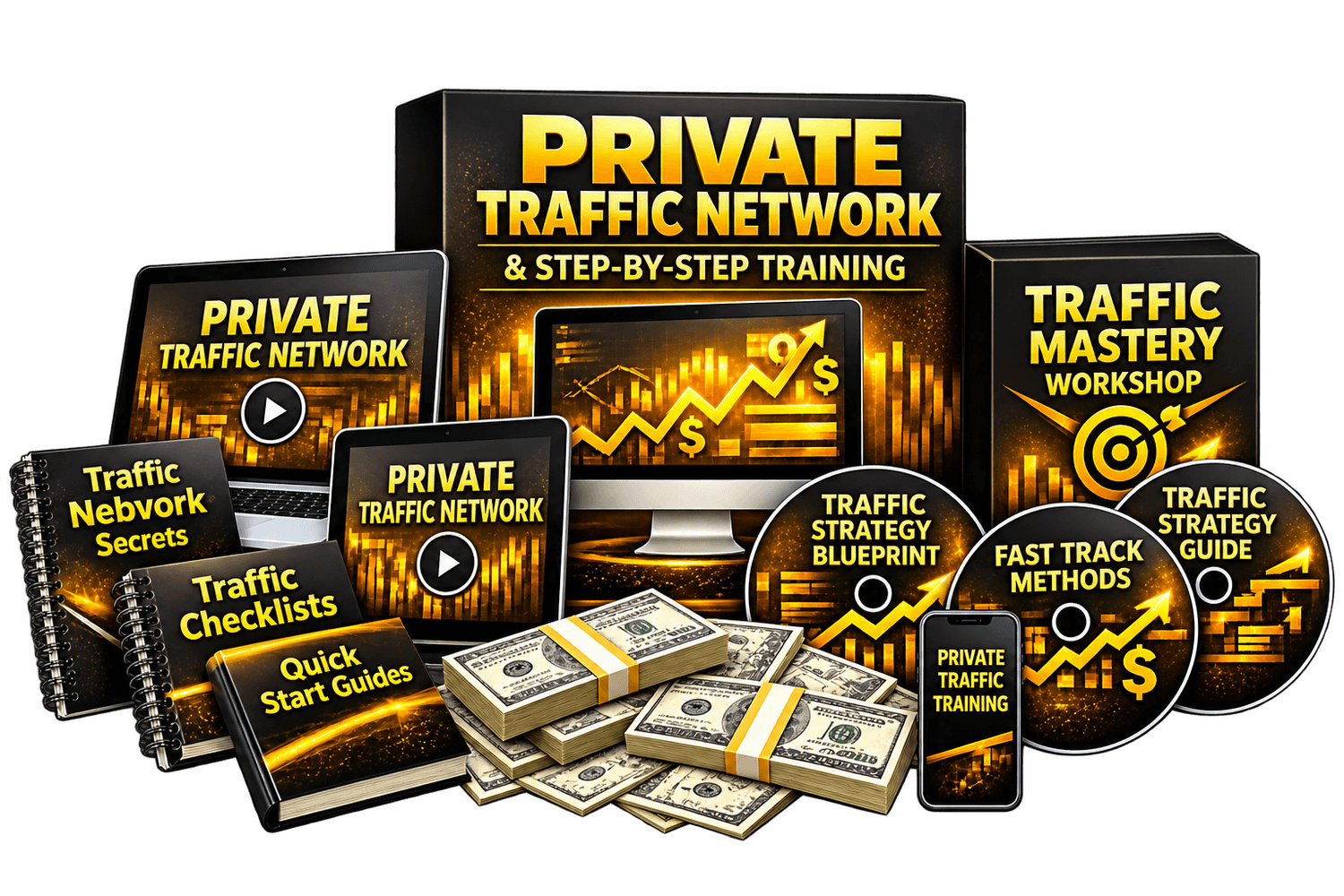 Private Traffic Network and Step-by-Step Training Bundle