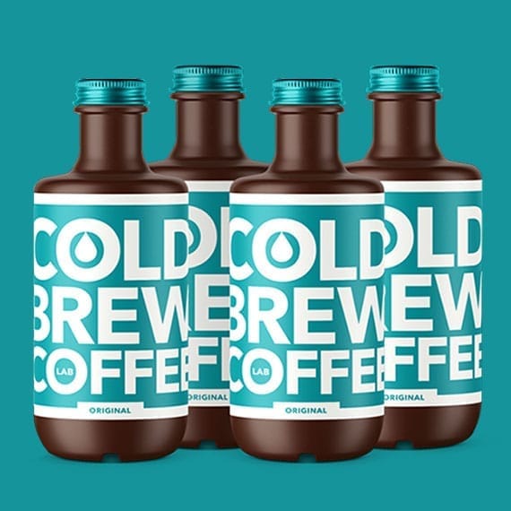 Beverage packaging & identity design for Cold Brew Coffee Lab - beverage branding