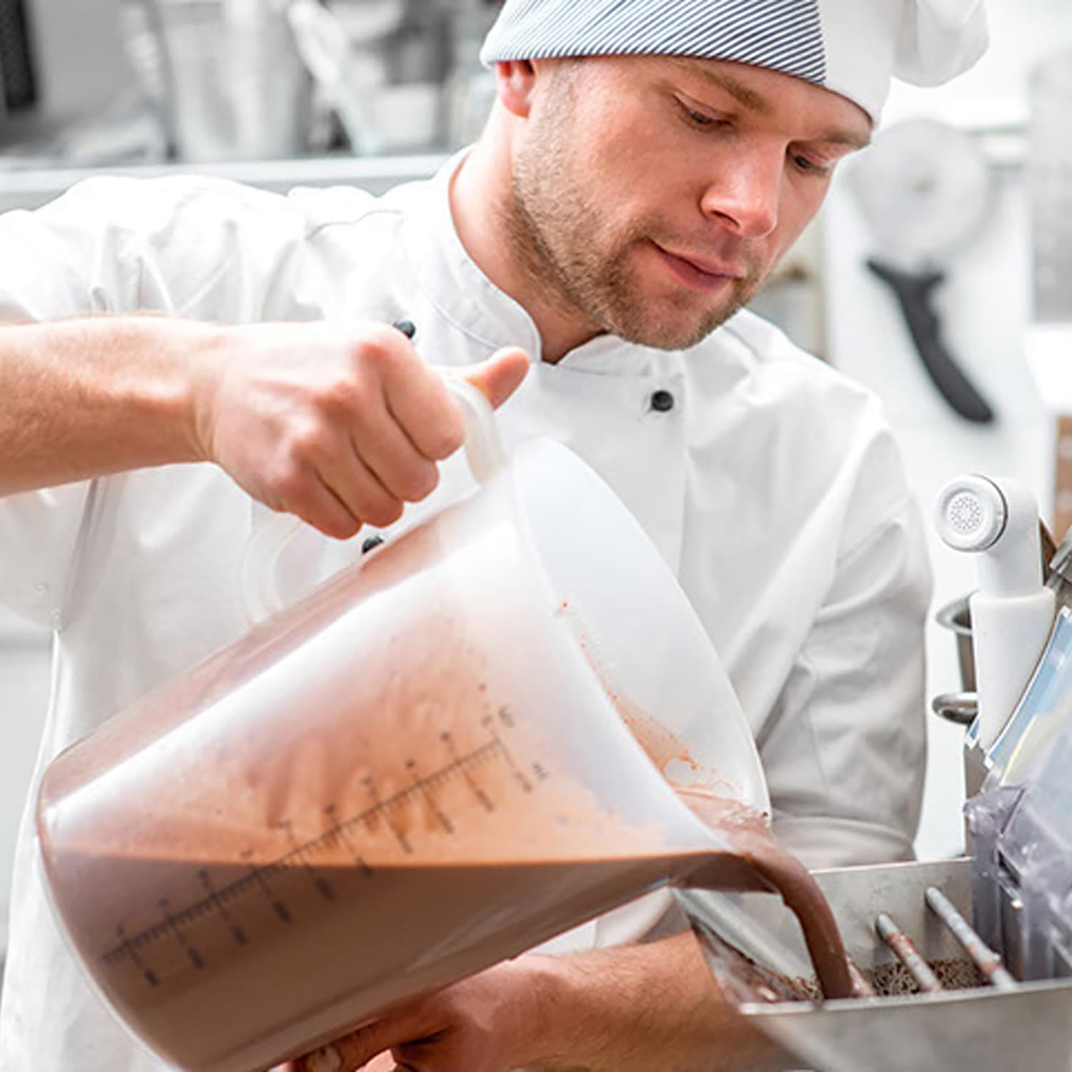 Behind-the-scenes prep for Saffron Ice Cream branding