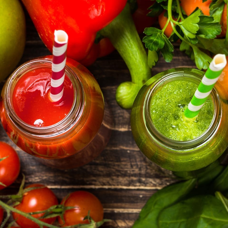 Overhead shot of Froots Raw Juice – FMCG branding