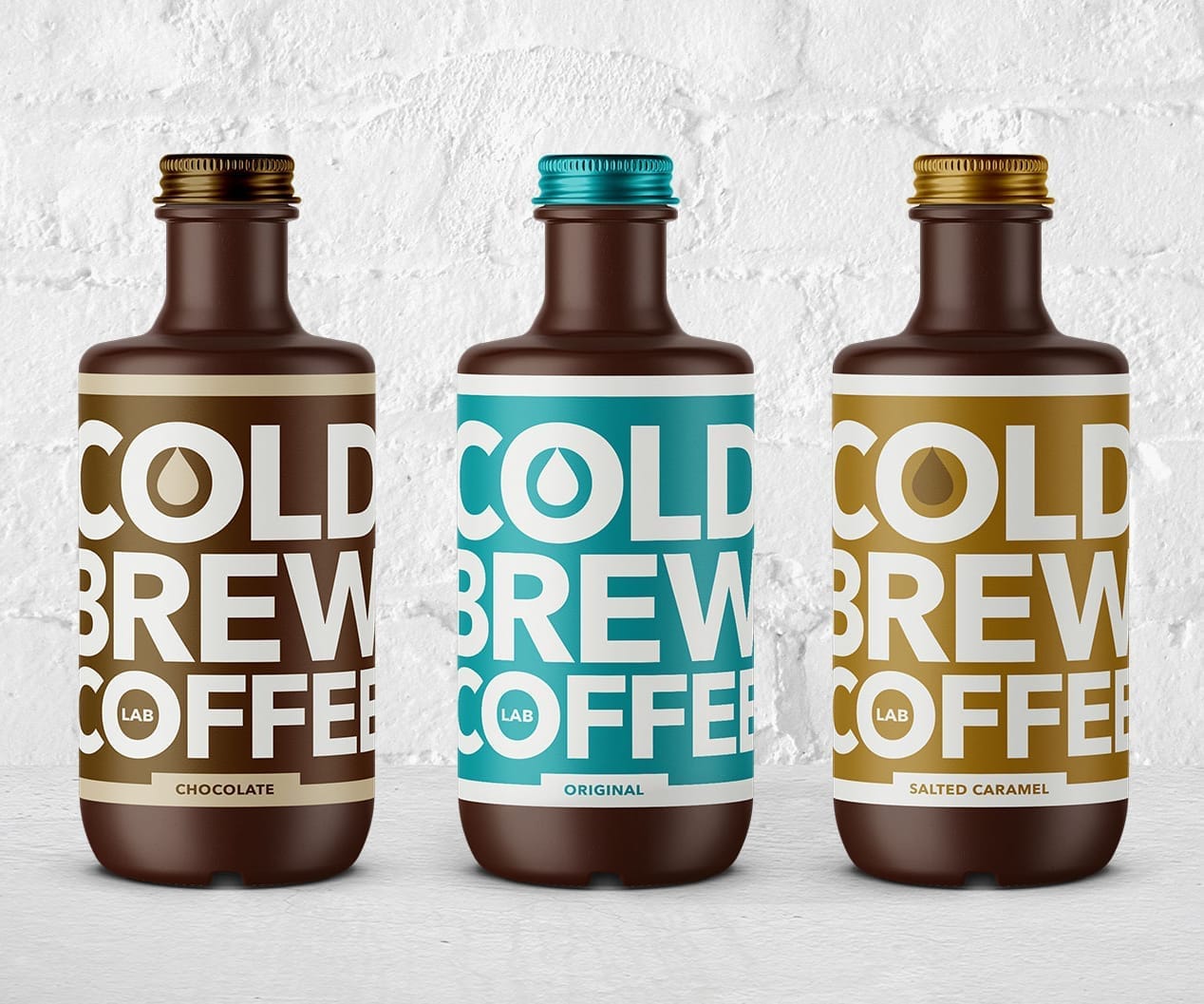 Cold Brew Coffee Lab range of flavours – FMCG beverage packaging design