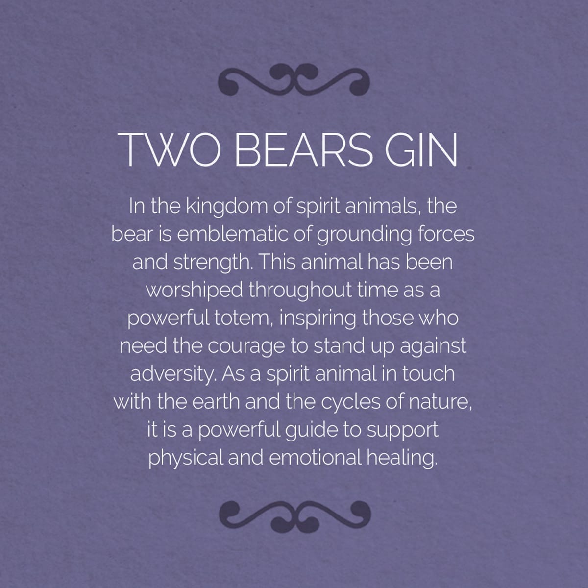 Two Bears Gin brand storytelling - Kingdom of the bear