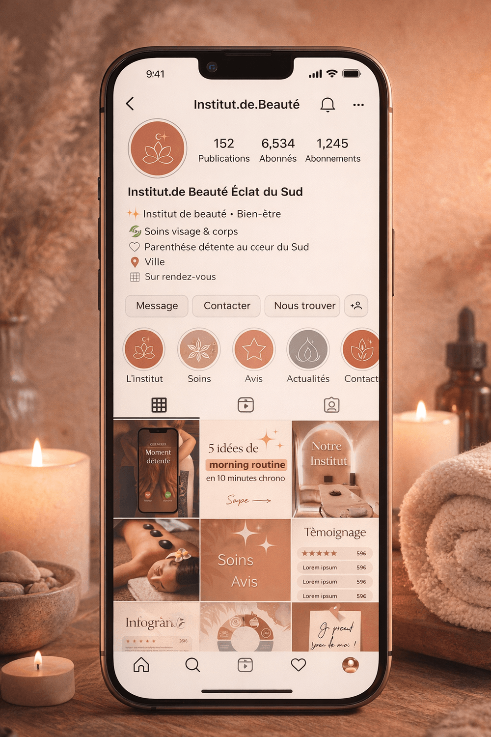 Esthéticienne qui chouchoute sa cliente