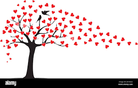 Arbre dans le vent Banque d'images vectorielles - Alamy