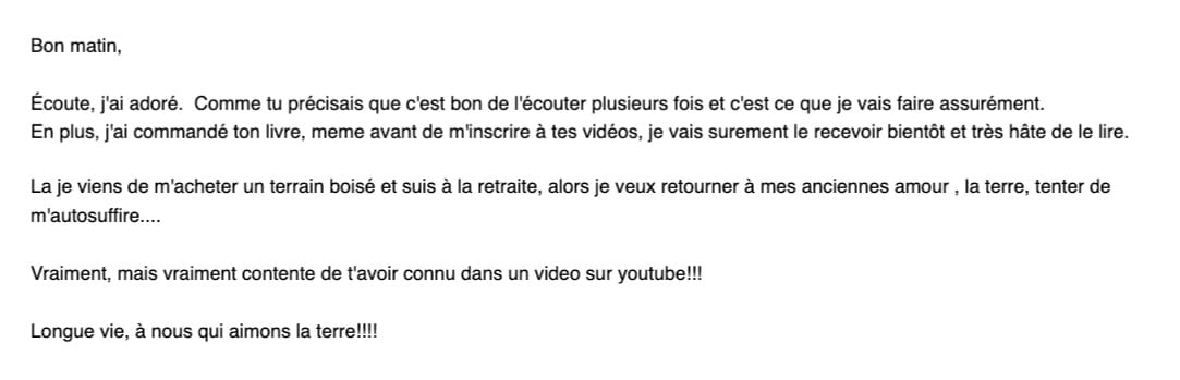 Témoignage écrit d'élève 4