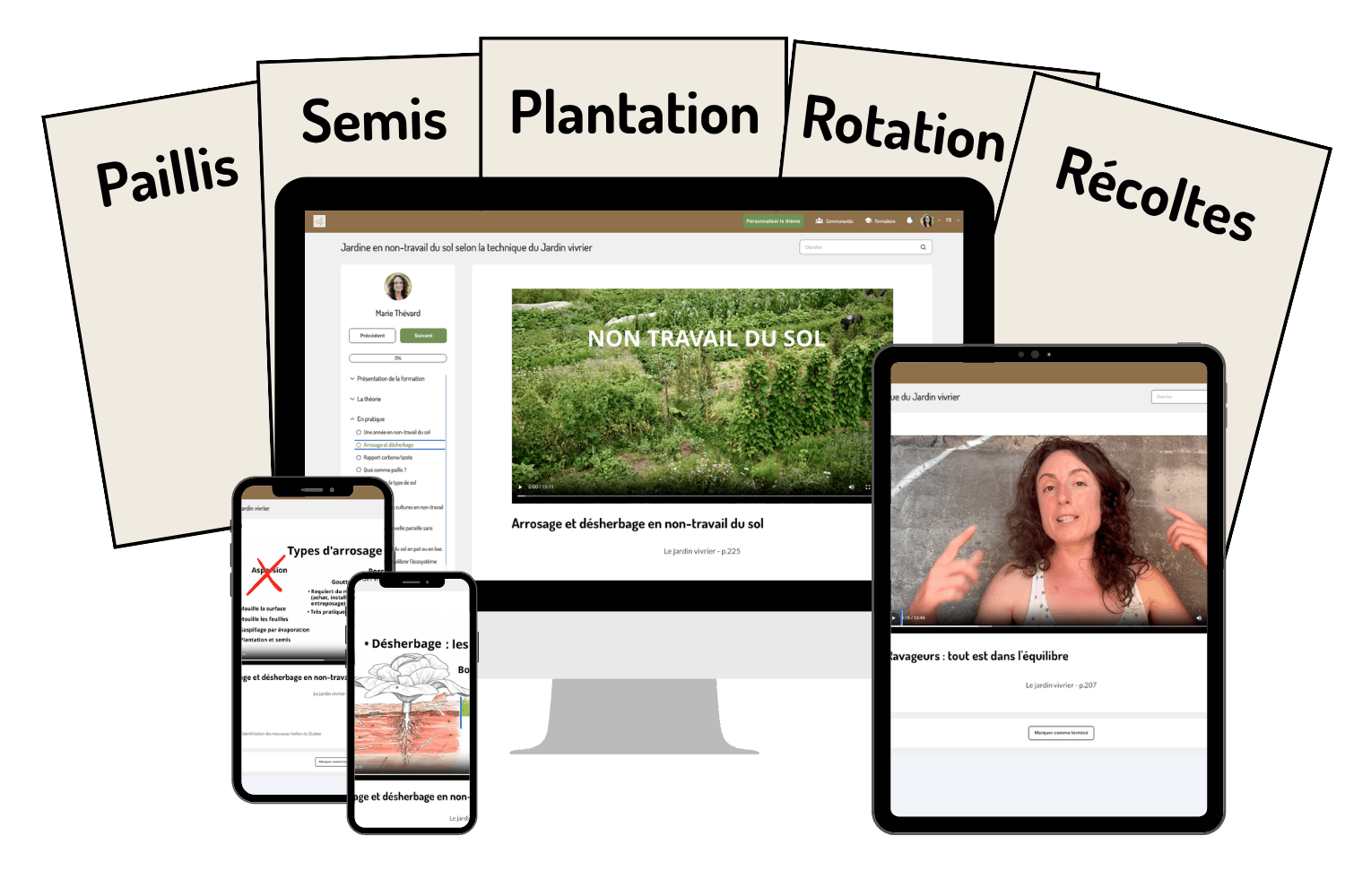 Aperçu de la formation Jardine en non-travail du sol sur ordinateur, tablette et mobile