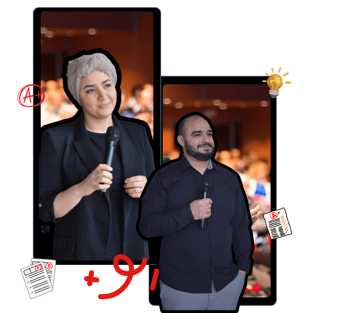 Nadia et Kamel en intervention