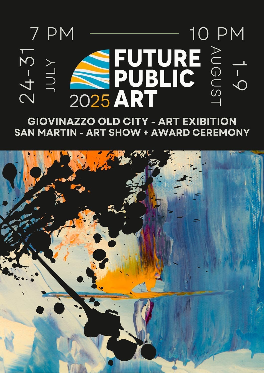 Poster at start