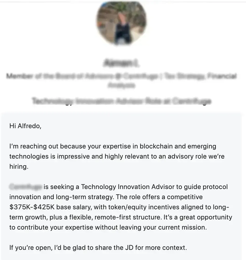 Fake job offer from Linkedin