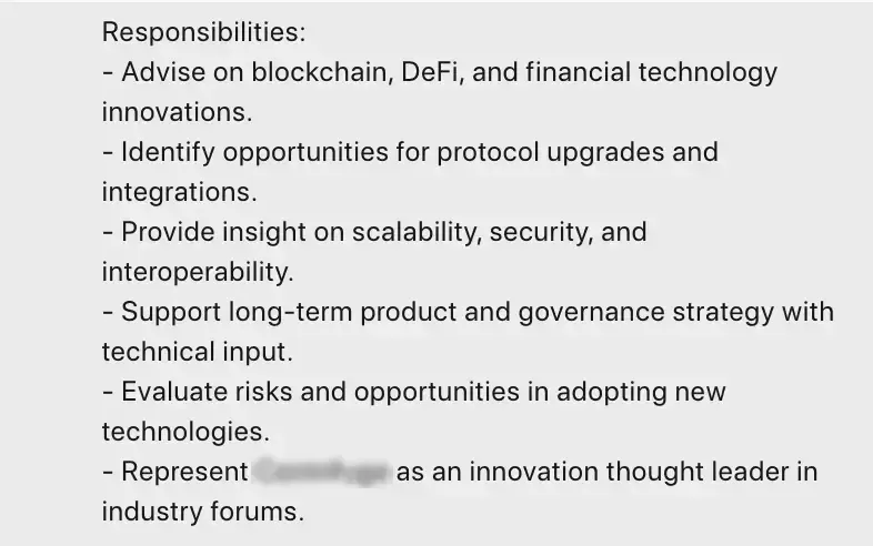 Responsabilities job offer