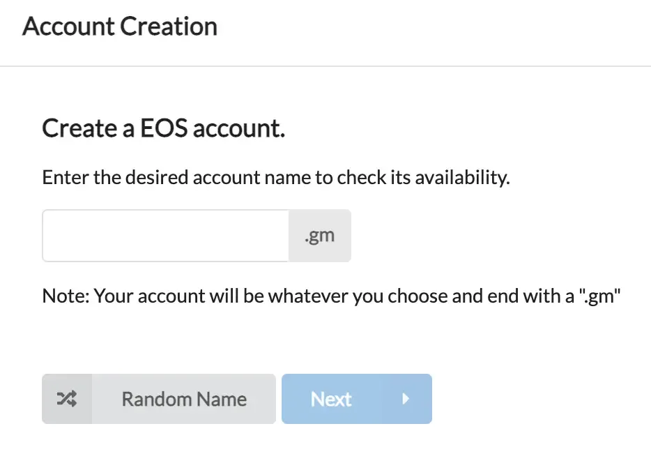 EOS account name — Hoken Tech
