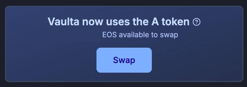 Token Swap button