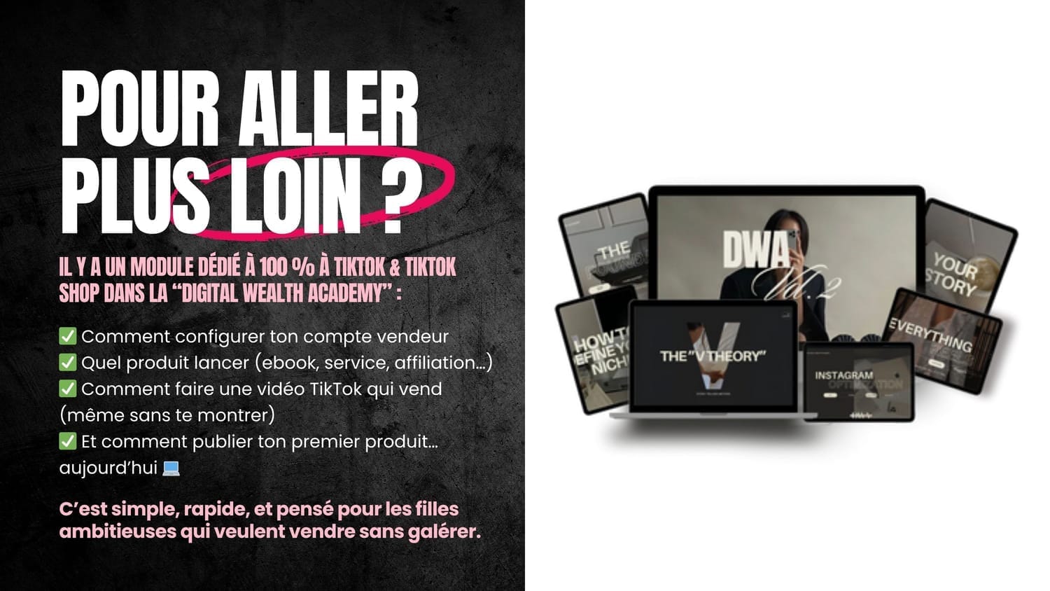 VENDRE SUR TIKTOK SHOP GIRLYBRANDBOSS