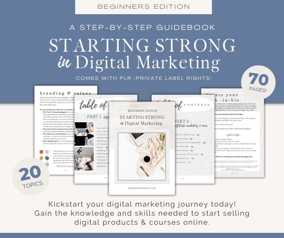 Starting strong in digital marketing guidebook