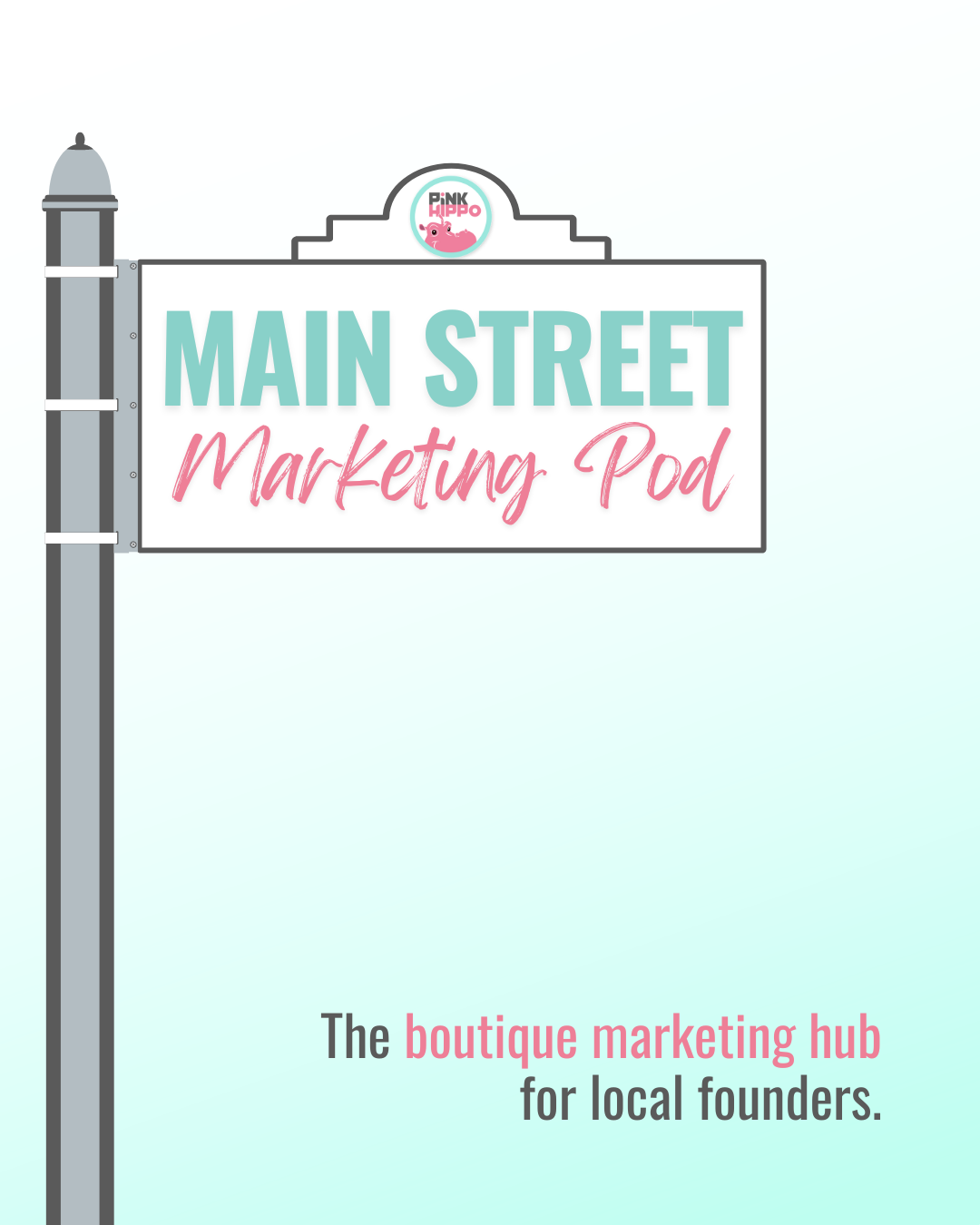 Pink Hippo Pod: The marketing hub for local founders, cover