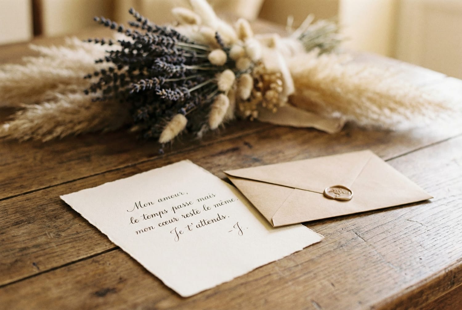 Lettre d'amour manuscrite cadeau Saint-Valentin homme
