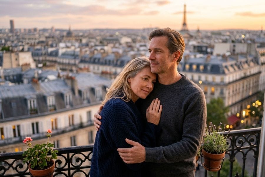 couple amoureux retrouvant la complicité et la passion après des mois de routine