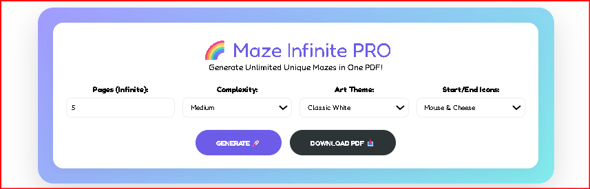 Maze Infinite PRO Tool