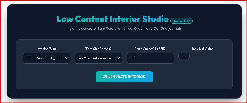 Low Content Interior Studio