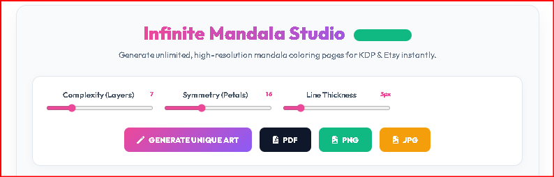 Infinite Mandala Studio
