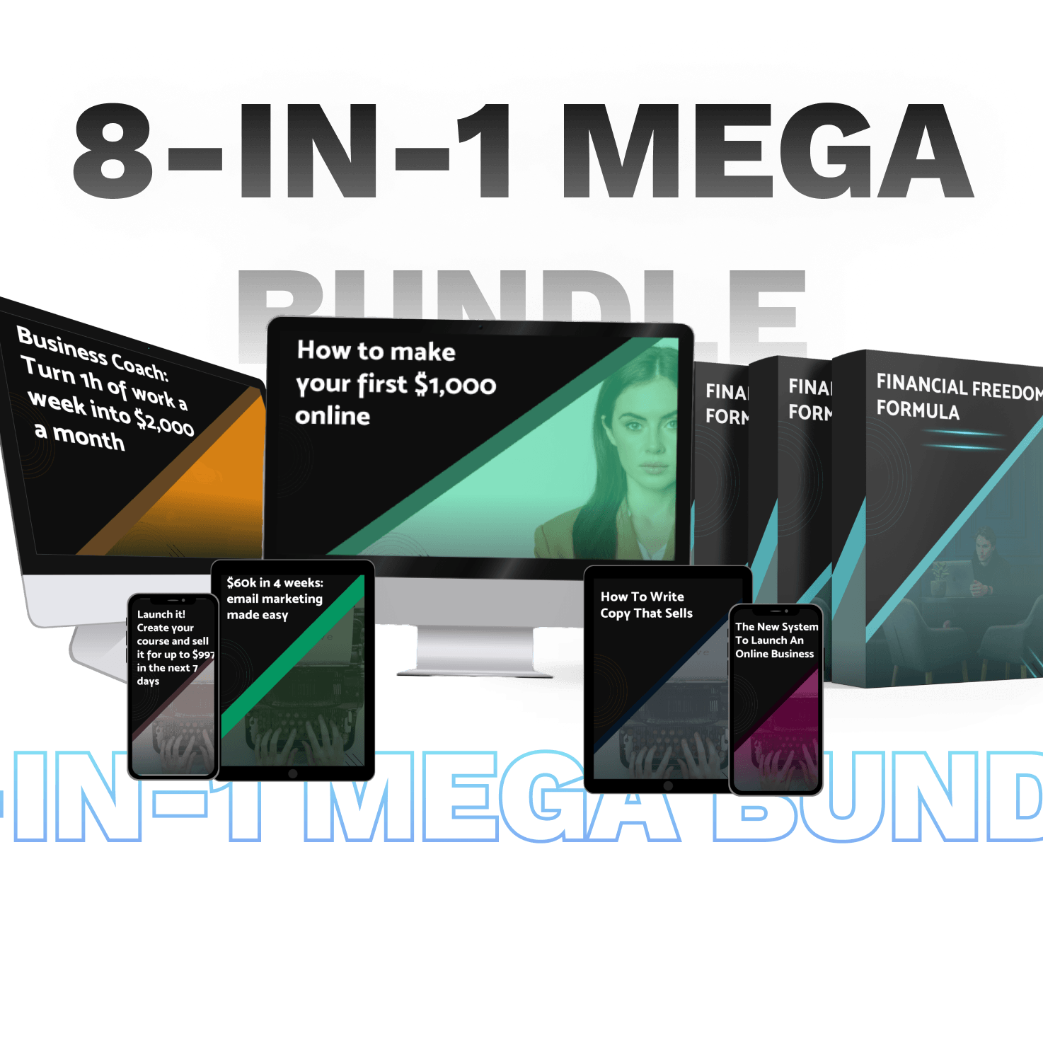 Systeme io PLR Bundle - 8 Different Pre-made Courses for 100% Profit.