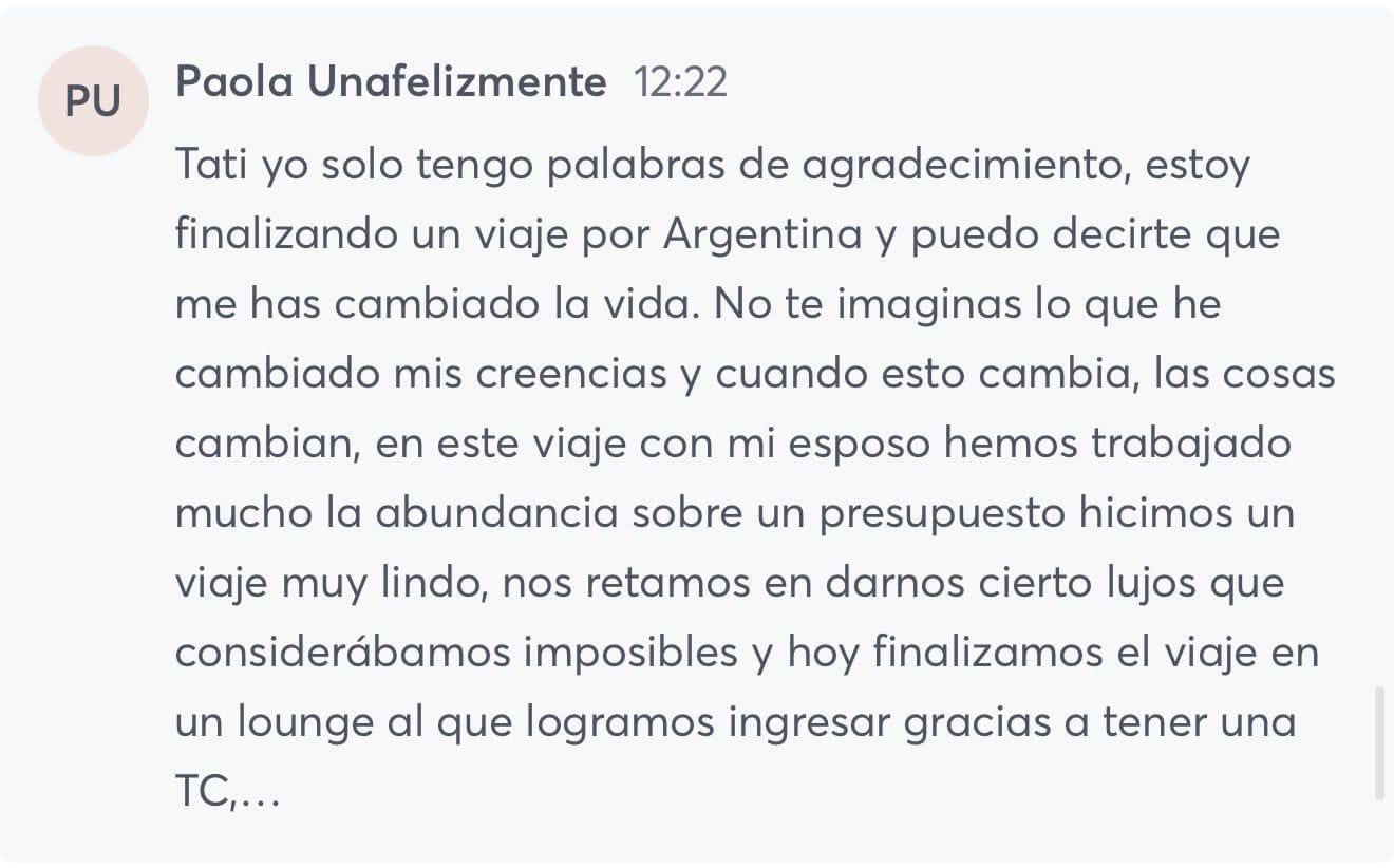 Testimonio - transformación mentalidad