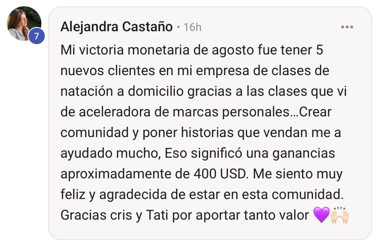 Testimonio original de Alejandra Castaño