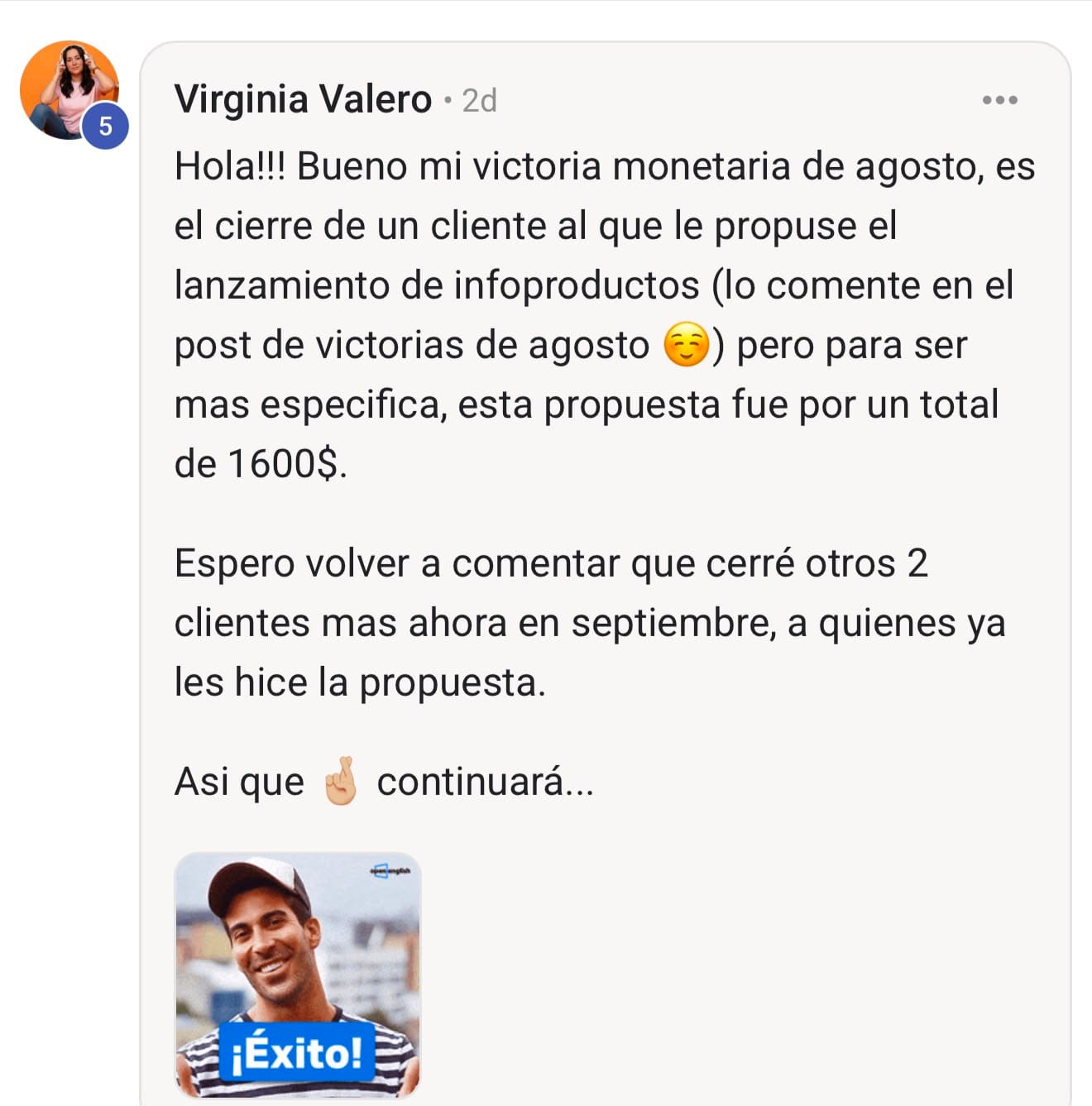 Testimonio original de Virginia Valero