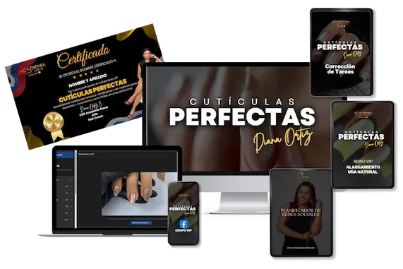 Curso en laptop y celular