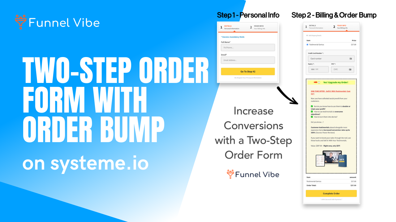 Watch Me Copy A Two-Step Order Form on SIO